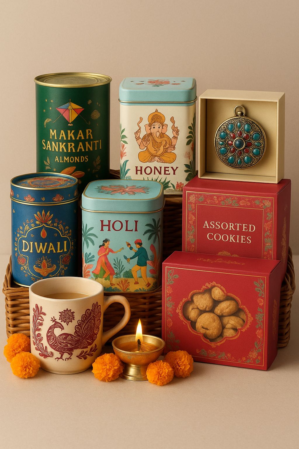 Genda Phool - Indian Festivals in a box (Fully Customisable)